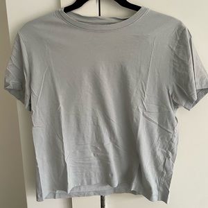 Everlane Box Cut Tee - Light Blue